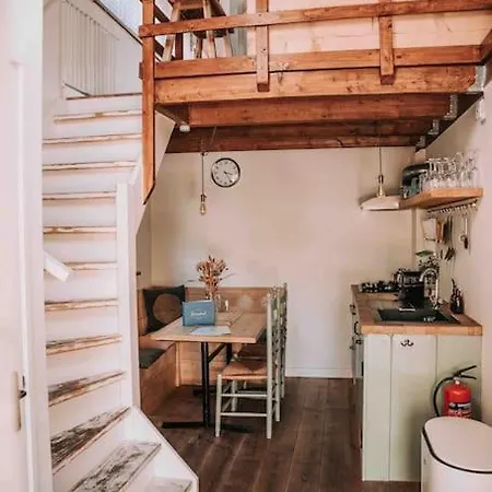 Bij Tante Hanneke's Tiny House Barn Met Hottub Optie בית נופש Maasbommel