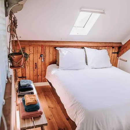 Bij Tante Hanneke's Tiny House Barn Met Hottub Optie בית נופש Maasbommel